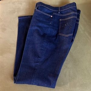 EUC Escada Sport Linda Slim Embellished Crystals Straight Leg Size: 42